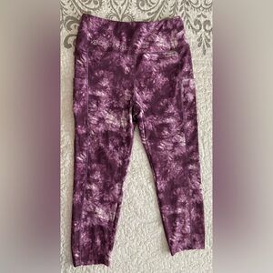Kendall‎ & Kylie Purple Patterned Leggings Size Large